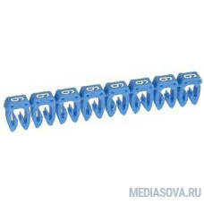 Legrand 038216 Маркер CAB 3 - для кабеля 0,5-1,5 мм3 - цифра 6 - синий