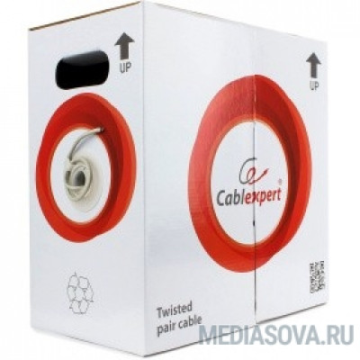  Cablexpert [UPC-6004-SOL] Кабель UTP кат.6, 4 пары, 0.57mm CCA одножильный серый (305м) 