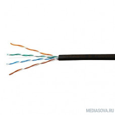 SkyNet Кабель UTP outdoor 4x2x0,46, медный, FLUKE TEST, кат.5e, однож., (100м) box, черный [CSL-UTP-4-CU-OUT/100]