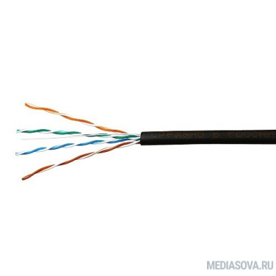  SkyNet Кабель UTP outdoor 4x2x0,51, медный, FLUKE TEST, кат.5e, однож., (100м) box, черный [CSP-UTP-4-CU-OUT/100]
