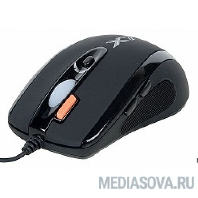  A4Tech XL-750MK (черный) USB, 6кн, 1кл-кн, 3600 DPI, mini game mouse [94403]