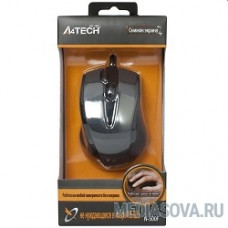 A4Tech N-500F V-TRACK (серый глянец/черный) USB, 3+1 кл.-кн.,провод.мышь [641866]