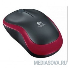 910-002240 Logitech Wireless Mouse M185 dark red USB
