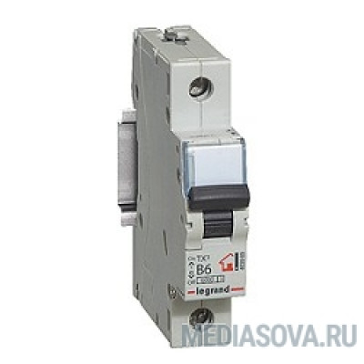  Legrand 404028 Автоматический выключатель TX3 6000 - 6 кА - тип характеристики C - 1П - 230/400 В~ - 16 А 