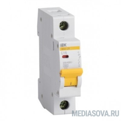  Iek MVA20-1-025-C Авт. выкл.ВА47-29 1Р 25А 4,5кА х-ка С ИЭК