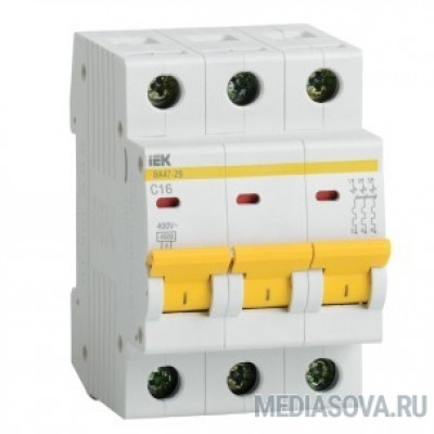  Iek MVA20-3-032-D Авт. выкл.ВА47-29 3Р 32А 4,5кА х-ка D ИЭК