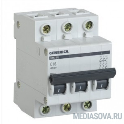  Iek MVA25-3-032-C Авт. выкл. ВА47-29 3Р 32А 4,5кА х-ка С GENERICA