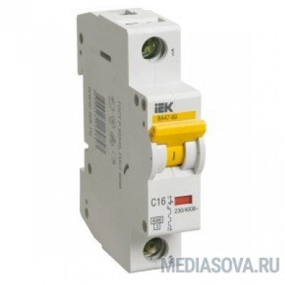  Iek MVA41-1-006-D Авт.выкл. ВА 47-60 1Р 6А 6 кА  х-ка D ИЭК