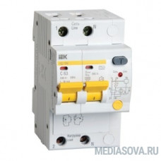 Iek MAD12-2-010-C-030 Диф.автомат АД12М 2Р С10  30мА ИЭК