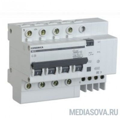  Iek MAD15-4-016-C-030 Диф.автомат АД14 4Р 16А 30мА GENERICA