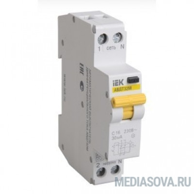  Iek MAD32-5-016-C-30 АВДТ32М С16 30мА - Автоматический Выключатель Диф. Тока ИЭК