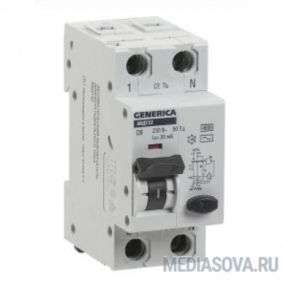  Iek MAD25-5-040-C-30 АВДТ 32 C40 - Автоматический Выключатель Дифф. Тока GENERICA