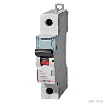  Legrand 407266 Автоматический выключатель DX3-E 6000 - 6 кА - тип характеристики C - 1П - 230/400 В~ - 32 А - 1 модуль