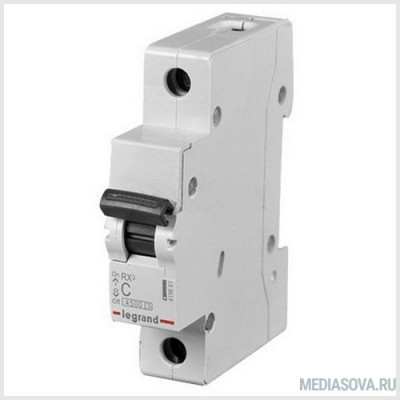  Legrand 419661 RX3 Авт.выключатель 4,5кА 6А 1П C