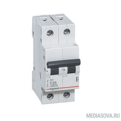  Legrand 419699 RX3 Авт.выключатель 4,5кА 25А 2П C