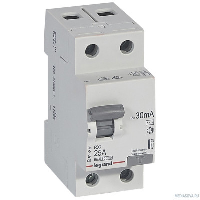 Legrand 402024 RX3 ВДТ 30мА 25А 2П AC