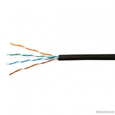 SkyNet Кабель UTP outdoor 4x2x0,51, медный, FLUKE TEST, кат.5e, однож., (305м) box, черный [CSP-UTP-4-CU-OUT]