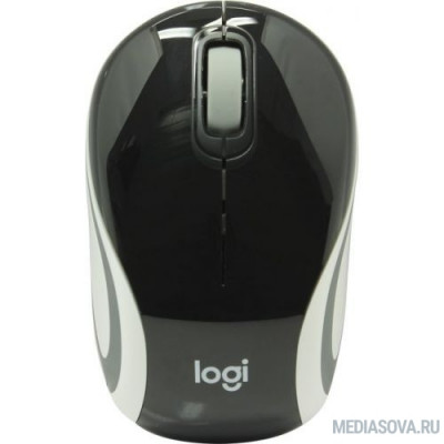  910-002731 Logitech Mini M187 черный/серый оптическая (1000dpi) беспроводная USB для ноутбука (2but)