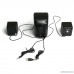  Dialog Colibri AC-202UP BLACK-WHITE - колонки 2.1, 11W RMS, черные, питание от USB