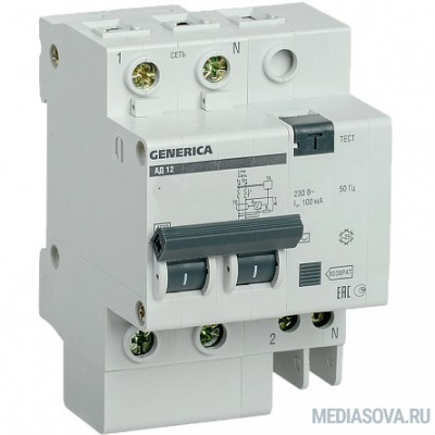  Iek MAD15-2-040-C-100 Диф.автомат АД12 2Р 40А 100мА GENERICA