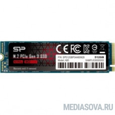 Silicon Power SSD 512Gb A80 SP512GBP34A80M28, M.2 2280, PCI-E x4, NVMe