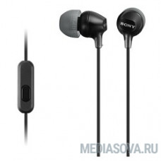SONY MDR-EX15AP черный Наушники с гарнитурой [MDREX15APB.CE7]
