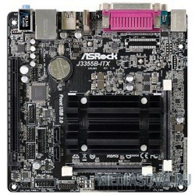 Материнская плата ASRock J3355B-ITX Intel Celeron J3355 2xSODIMM DDR3/DDR3L PCI-Ex16 HDMI/DSub 2xSATA3 3xUSB3 GLAN COM LPT mini-ITX RTL