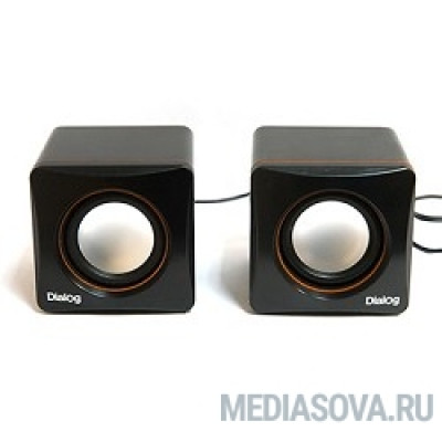  Dialog Colibri AC-04UP BLACK-ORANGE акустические  колонки 2.0, 6W RMS, пит. от USB