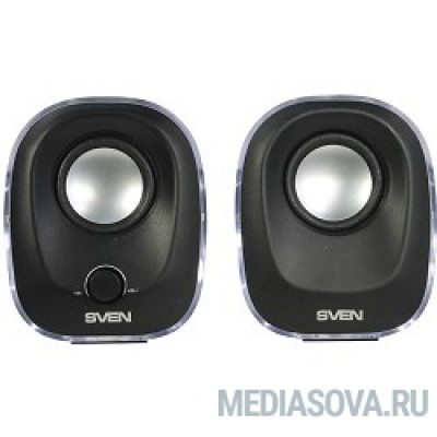  SVEN 330, чёрный (5 Вт, питание USB, подсветка)