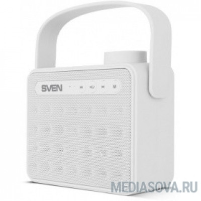  SVEN PS-72,  белый  (6  Вт, Bluetooth, FM, USB, microSD, ручка )