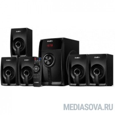  SVEN  HT-202, черный (100Вт, Bluetooth, FM-тюнер, USB/SD, дисплей )