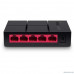  Mercusys MS105G 5-портовый 10/100/1000 Мбит/с настольный коммутатор