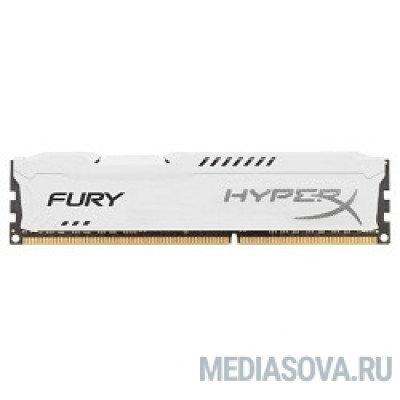 Оперативная память Kingston DDR3 DIMM 4GB (PC3-12800) 1600MHz HX316C10FW/4 HyperX Fury White Series CL10