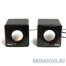 Dialog Colibri AC-04UP BLACK-RED акустические  колонки 2.0, 6W RMS, питание от USB