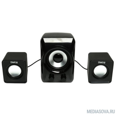  Dialog Colibri AC-202UP BLACK - колонки 2.1, 11W RMS, черные, питание от USB