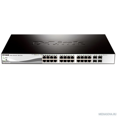  D-Link DGS-1210-28/ME/B1A Управляемый коммутатор 2 уровня с 24 портами 10/100/1000Base-T и 4 портами 1000Base-X SFP