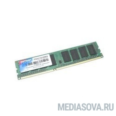 Оперативная память Patriot DDR3 DIMM 2GB PSD32G160081 (PC3-12800, 1600MHz, 1.5V)