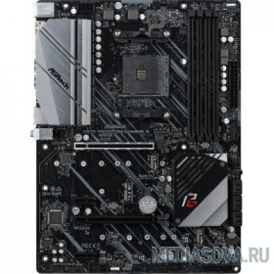 Материнская плата ASRock X570 PHANTOM GAMING 4 RTL чипсет: AMD X570, сокет: SAM4, слоты: 4 DDR4 DIMM (2133 - 3466 МГц), SATA 3: 6 Гбит/с х 8