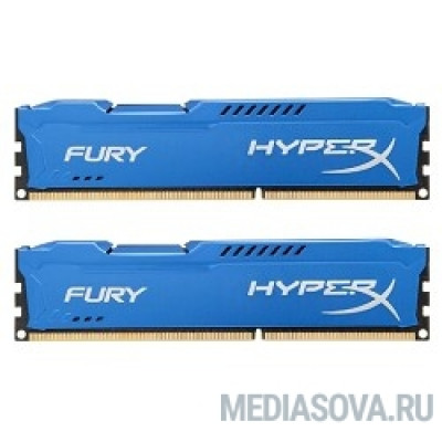 Оперативная память Kingston DDR3 DIMM 16GB (PC3-15000) 1866MHz Kit (2 x 8GB)  HX318C10FK2/16 HyperX Fury Series CL10