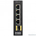  D-Link DIS-100G-5SW/A1A Промышленный неуправляемый коммутатор с 4 портами 10/100/1000Base-T, 1 портом 1000Base-X SFP, функцией энергосбережения и поддержкой QoS