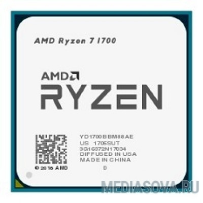  Процессор CPU AMD Ryzen 7 1700 OEM 3.7GHz, 20MB, 65W, AM4