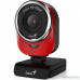  Genius QCam 6000 Red 1080p Full HD, вращается на 360°, универсальное крепление, микрофон, USB [32200002401]