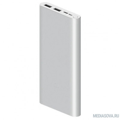  Xiaomi Mi Power Bank 3 PLM13ZM Li-Pol 10000mAh 2.4A+2.4A серебристый 2xUSB [VXN4273GL]