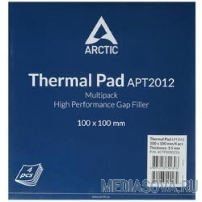  Термопрокладка Thermal pad Basic 100x100 mm/ t:1.5 Pack of 4   (ACTPD00022A)