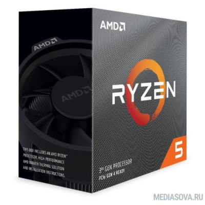  Процессор CPU AMD Ryzen 5 3600X BOX 3.8GHz up to 4.4GHz/6x512Kb+32Mb, 6C/12T, Matisse, 7nm, 95W, unlocked, AM4