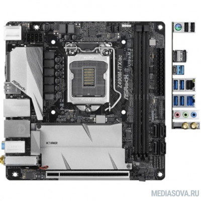Материнская плата Плата материнская Asrock Asrock Z490M-ITX/AC, LGA1151, Intel Z490, mATX, BOX