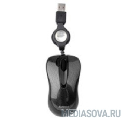  A4Tech N-60F-1 V-TRACK  (черный) USB, 3+1 кл.-кн.,провод.мышь [618838]