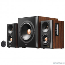 Edifier S360DB Brown 2 сат. + сабвуфер,150W RMS, 40-20000Гц, дерево, беспроводной пульт ДУ, Bluetooth aptX