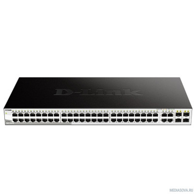  D-Link DGS-1210-52/FL1A Управляемый коммутатор 2 уровня с 48 портами 10/100/1000Base-T и 4 комбо-портами 100/1000Base-T/SFP