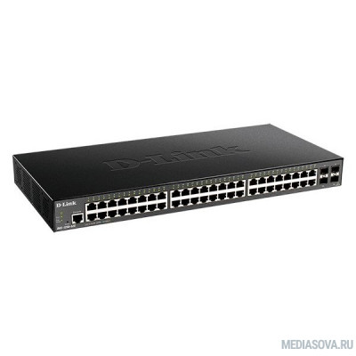  D-Link DGS-1250-52X/A1A  Настраиваемый коммутатор 2 уровня c 48 портами 10/100/1000Base-T и 4 портами 10GBase-X SFP+